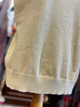 Load image into Gallery viewer, Frances Valentine Gold Wool Blend glitter Bow Tie knit Top, Size XL

