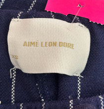 Load image into Gallery viewer, Aime Leon Dore navy &amp; white Cotton striped slim Pant, Size XS
