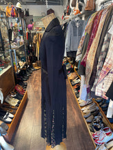 Load image into Gallery viewer, Diane Von Furstenberg Black Cotton &amp; Silk floral &amp; glitter wrap dress Dress
