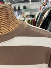 Load image into Gallery viewer, AYR Beige and white Cotton striped Longsleeve Top, Size M
