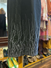 Load image into Gallery viewer, Zero + M Cornejo Black Cotton Blend blue stitching multistrap Dress
