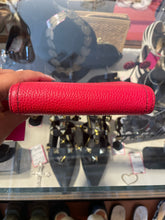 Load image into Gallery viewer, Marc Jacobs Red Leather Pebbled  Small gold accent Wallet
