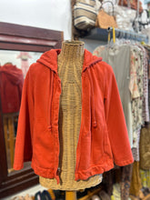 Load image into Gallery viewer, Prarie Underground Orange Organic Cotton zip up Hoodie Jacket
