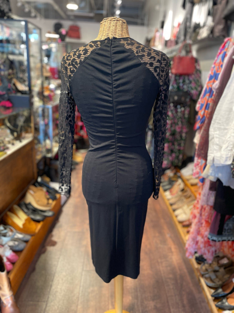 stella mccartney sheer dress Stella McCartney Sheer Embellished Midi Dress with Horse Printed Detail