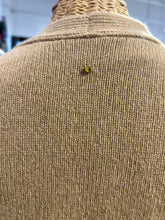 Load image into Gallery viewer, Cuyana Tan Cashmere Blend crossover tie Sweater
