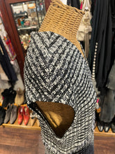 Load image into Gallery viewer, St John Black &amp; White Tweed raw hem Sleeveless Dress, Size 10
