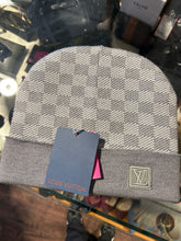 Load image into Gallery viewer, Louis Vuitton NWT! Gray Knit Skull Hat

