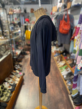 Load image into Gallery viewer, Majestic Filatures Black Viscose W/Hoodie &amp; pockets Top, Size 3=L
