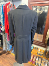 Load image into Gallery viewer, INSIGHT Black Rayon Blend contrast stitching Buttons Coat, Size 10
