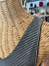 Load image into Gallery viewer, Alembika Grey and black Viscose striped Sleeveless Dress, Size 1=Small
