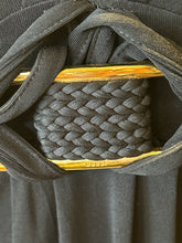 Load image into Gallery viewer, GUCCI Black Viscose blend braided buckle Long sleeve Dress W/Gold hardware, As Is needs cleaning,Size M
