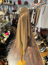 Load image into Gallery viewer, Eskandar Camel Suede solid button down Top, AS IS, Size 1=Small

