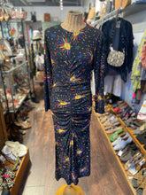 Load image into Gallery viewer, FARM Rio black &amp; multi Blend Printed NWT! Dress, Size S
