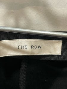 The Row Black Viscose blend fitted ankle Pant, Size S