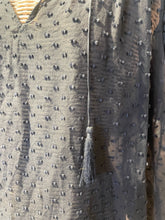 Load image into Gallery viewer, Ulla Johnson Black Silk Textured Short sleeve Top, Size 4
