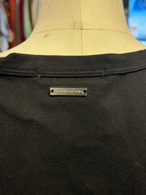 Load image into Gallery viewer, Maniere De Voir Black Viscose blend mixed fabric Cropped Buttons Top
