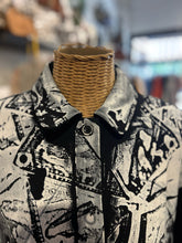 Load image into Gallery viewer, When Simon Met Ralph Black &amp; White Abstract layering Top

