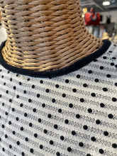 Load image into Gallery viewer, Ace &amp; Jig White Cotton w/black polka dots Longsleeve Top, Size S

