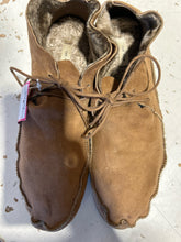 Load image into Gallery viewer, The Row Tan Leather Moccasin shearling lined Shoe, Minor water marks, Size 39
