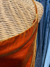 Load image into Gallery viewer, jnsq Orange Velvet Thin Strap W/Ruching Long Dress, Size 6
