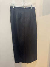 Load image into Gallery viewer, KIMHEKIM Black Polyester Blend W/Pearls button closure Body Con Skirt, Size 34
