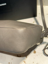 Load image into Gallery viewer, YSL Gray Leather Camera Crossbody Purse, Box &amp; Cards included
