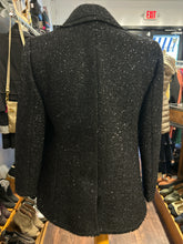 Load image into Gallery viewer, Kate Spade Black Blend sparkly Silver Hardware Blazer
