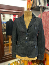 Load image into Gallery viewer, Marc Jacobs dark denim Cotton fit &amp; flare Button up Jacket
