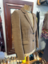 Load image into Gallery viewer, Maje Brown &amp; Tan Viscose blend Tweed Blazer, Size 36
