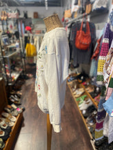 Load image into Gallery viewer, Johnny Was Cream Cotton floral embroidered Sweater, Size S
