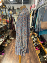 Load image into Gallery viewer, Joie blue &amp; orange Silk Floral Mini long sleeve Dress, Size 4
