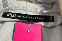 Load image into Gallery viewer, NICO Nicholson &amp; Nicholson Tan Cotton Oversized Blazer, Size 38

