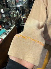 Load image into Gallery viewer, wispr Tan Cotton knit stitching Button Up Sweater, Size S
