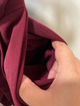 Load image into Gallery viewer, Julie Allert Burgundy Polyester Pleat High Waist belt detail Pant, Size S
