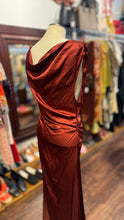 Load image into Gallery viewer, STAUD Cinnamon Silk rouched Sleeveless Dress
