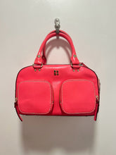 Load image into Gallery viewer, Kate Spade Hot Pink Leather Logo Size Small bowler Purse
