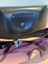 Load image into Gallery viewer, BVLGARI Gently Worn black &amp; purple Sunglasses
