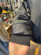Load image into Gallery viewer, Anine Bing Black Satin Puffer pilot style Jacket, Size S/M
