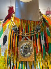 Load image into Gallery viewer, J. Jansen two toned Gold Plated Abalone Necklace
