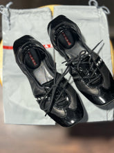 Load image into Gallery viewer, Prada Sport Black ballet flats Shoe W/Box, Size 37.5
