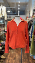 Load image into Gallery viewer, eric bompard Orange Cashmere Longsleeve Buttons Sweater
