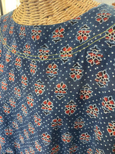 Load image into Gallery viewer, madame hall Blue &amp; red Printed Maxi Dress, Size XL
