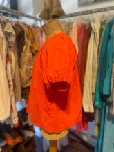 Load image into Gallery viewer, Ulla Johnson Orange Cotton shortsleeve cropped Top, Size 2
