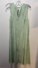 Load image into Gallery viewer, Equipment White &amp; Green Silk croc Print Sleeveless NWT Dress, Size S
