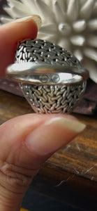 John Hardy Sterling Silver Blue Topaz Ring