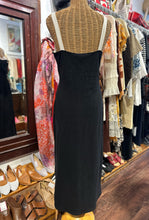 Load image into Gallery viewer, Reformation Black &amp; White cotton &amp; spandex color block Tank midi Dress, Size XL
