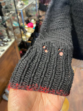 Load image into Gallery viewer, Helmut Lang Black &amp; Red wool &amp; mohair blend knit Sweater, Size XS
