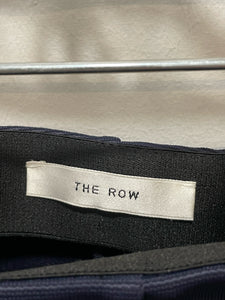 The Row Navy Viscose blend stretch fitted ankle Pant, Size S