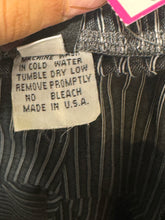 Load image into Gallery viewer, Dress to Kill Gray &amp; White Cotton striped Deep pockets Pant, Size 1=Small
