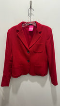 Load image into Gallery viewer, Theory Red Virgin Wool blazer style Blazer
